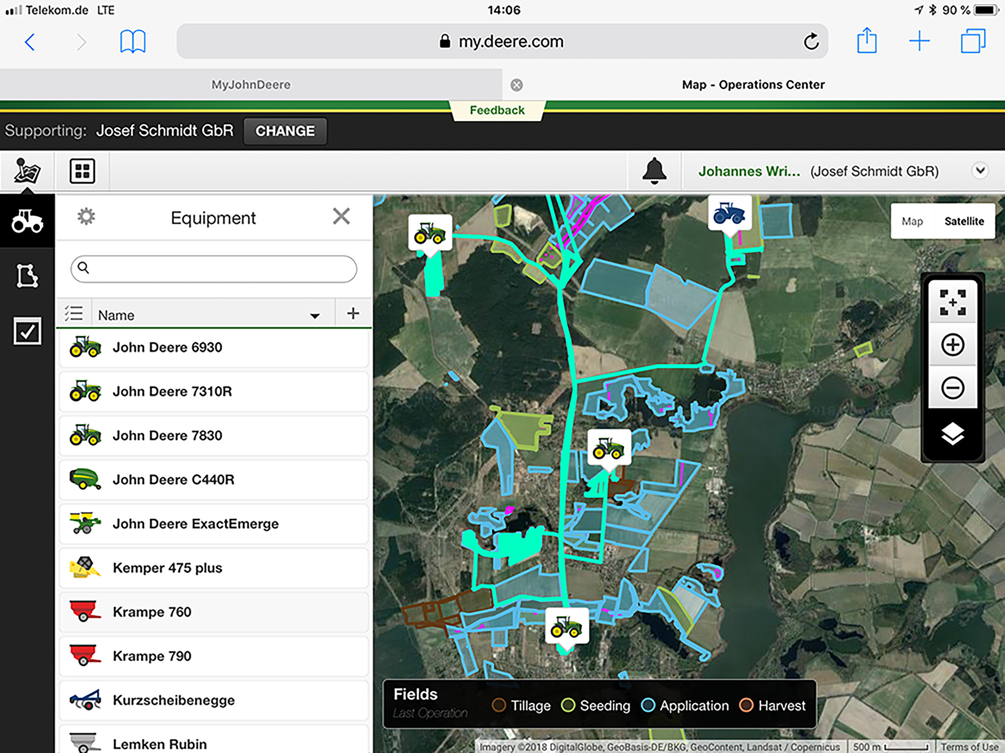 Αγρός, Γεωργία ακριβείας, JDLink