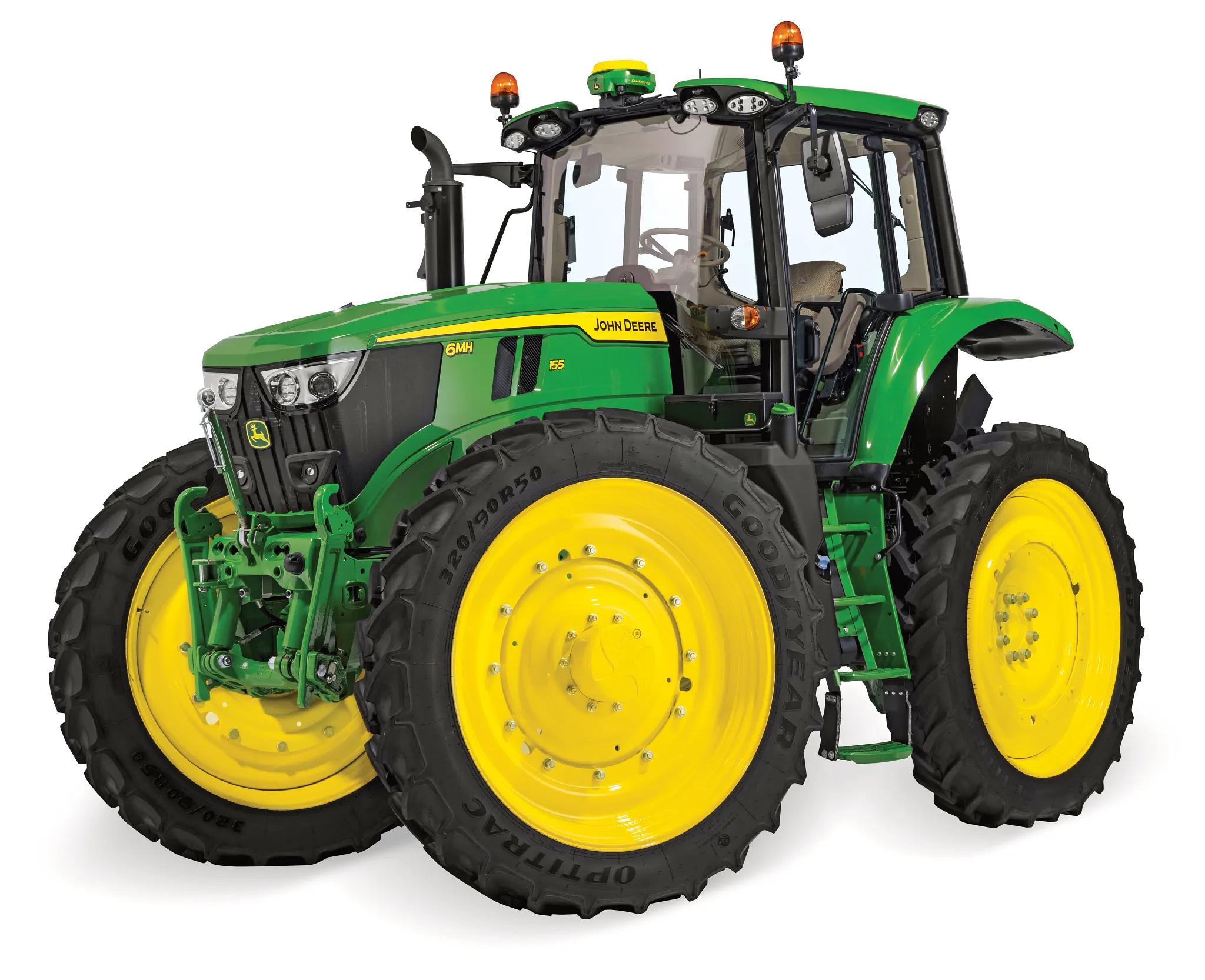 Τρακτέρ μεγάλων τροχών 6MH 155 - Μπροστινή αριστερή όψη
