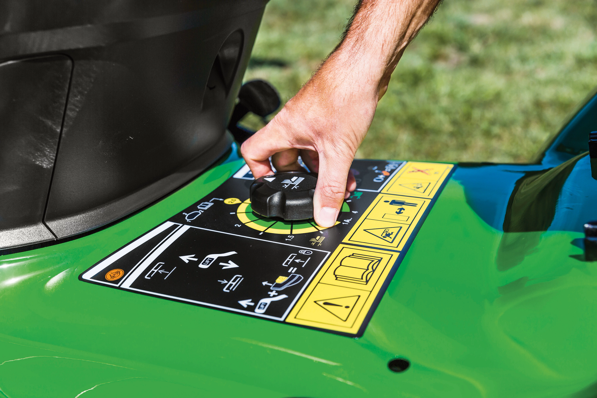 Επιλογέας ύψους κοπής χειροκίνητης ρύθμισης στο X500