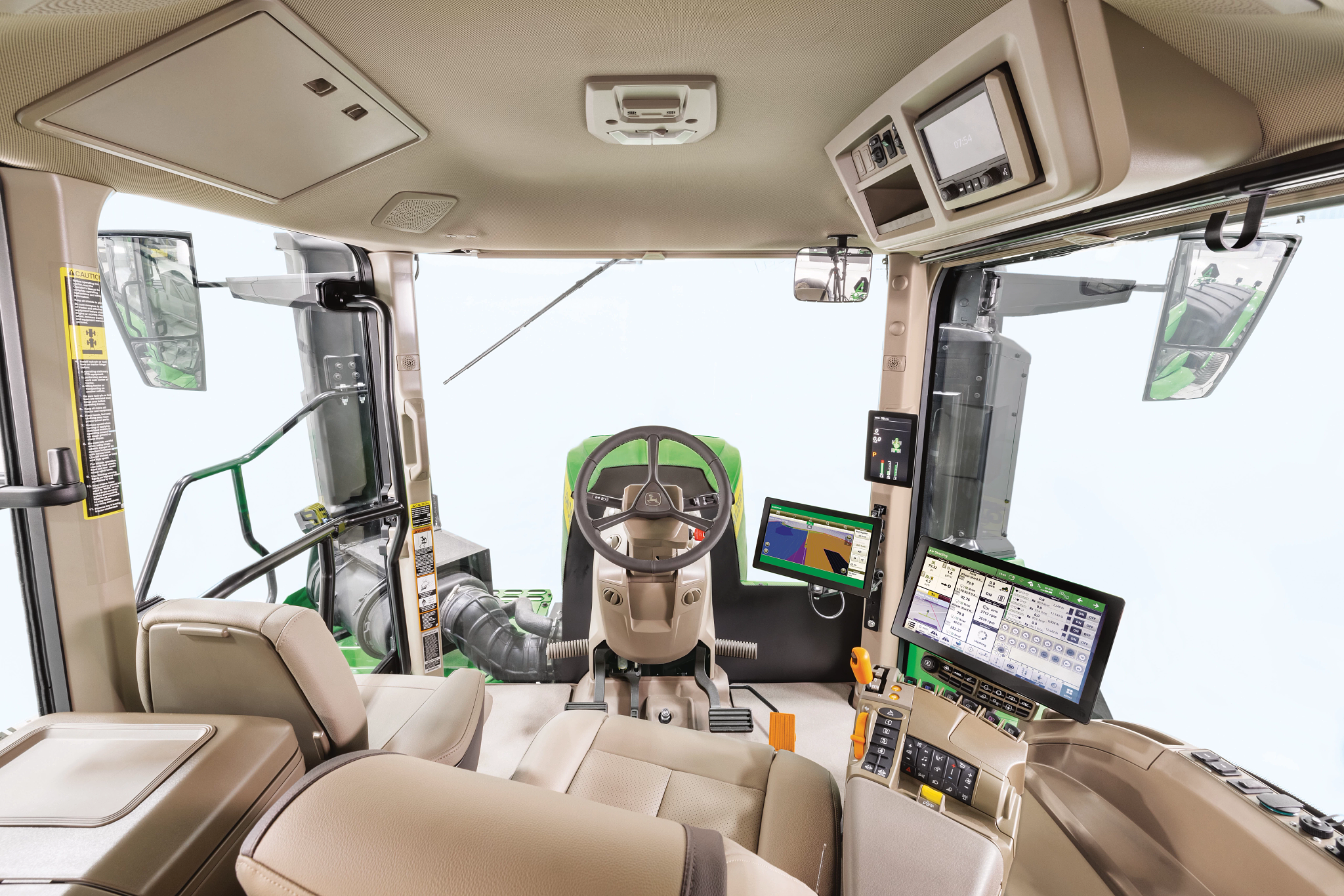 Εσωτερικό της καμπίνας σε τρακτέρ σειράς 9R