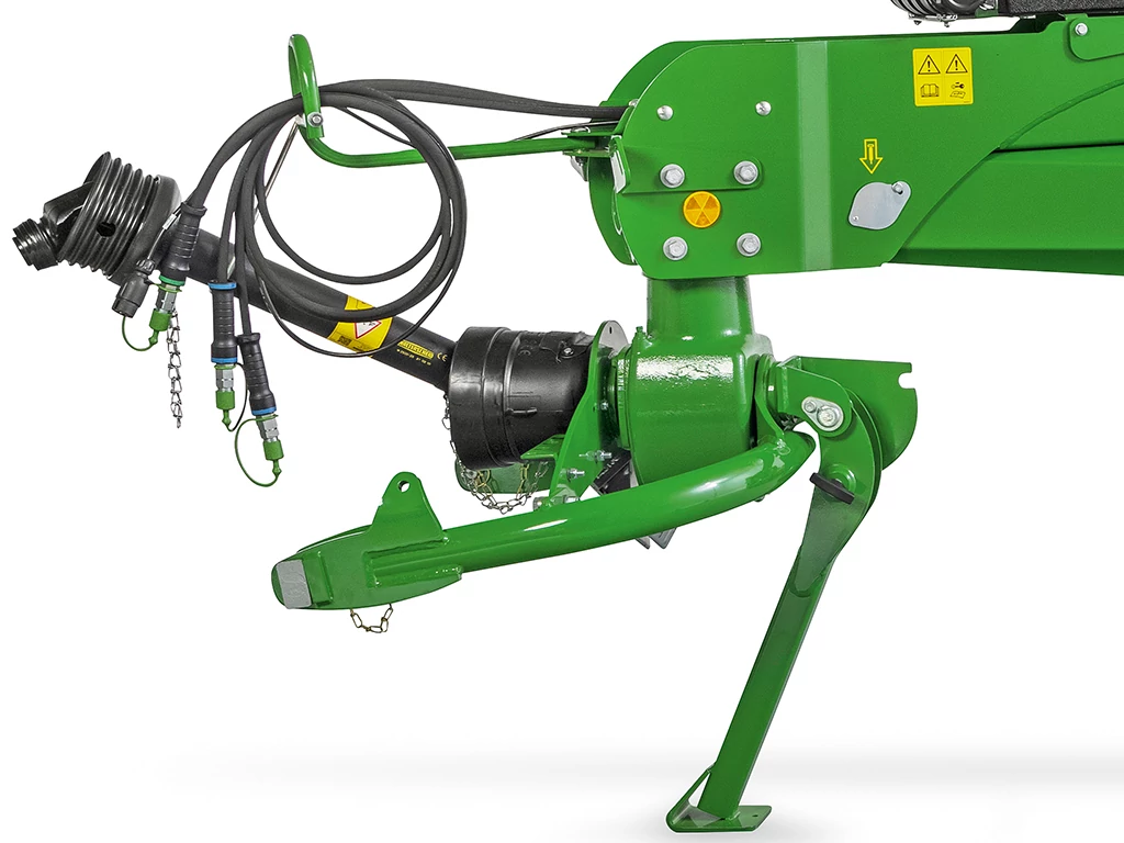 Κοντινό πλάνο στούντιο περιστρεφόμενης πλατφόρμας κοπής σε χορτοκοπτικό-συνθλιπτικό σειράς C ή S