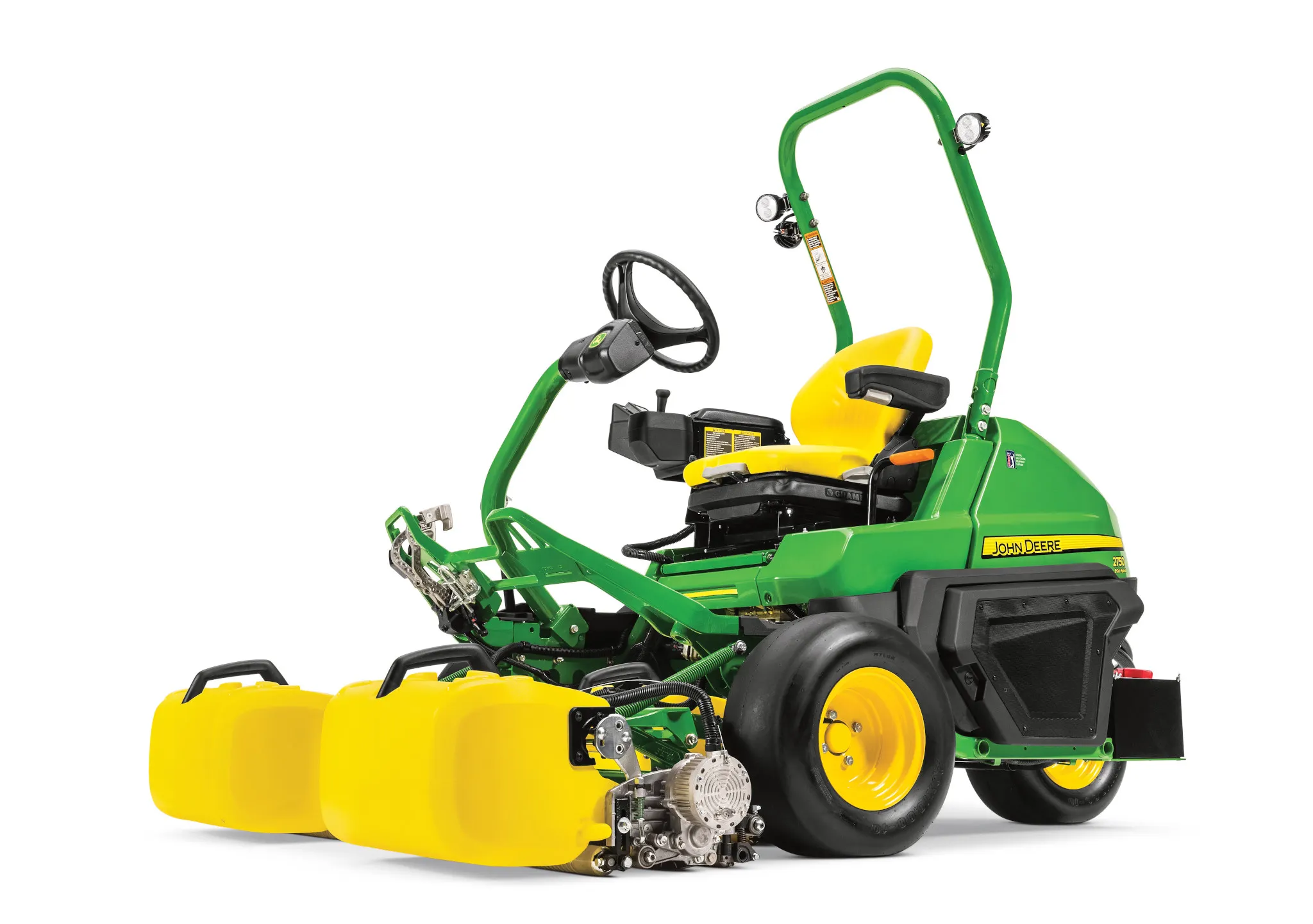 Υβριδικό χλοοκοπτικό μηχάνημα με κάθισμα E-Cut 2750 - Μπροστινή αριστερή όψη